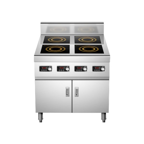 Cabinet-style clay pot stove